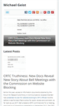 Mobile Screenshot of michaelgeist.ca